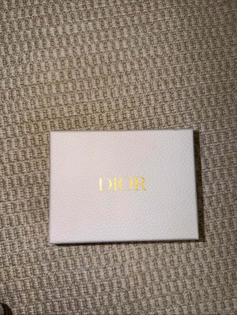 Dior White Box with Gold Logo